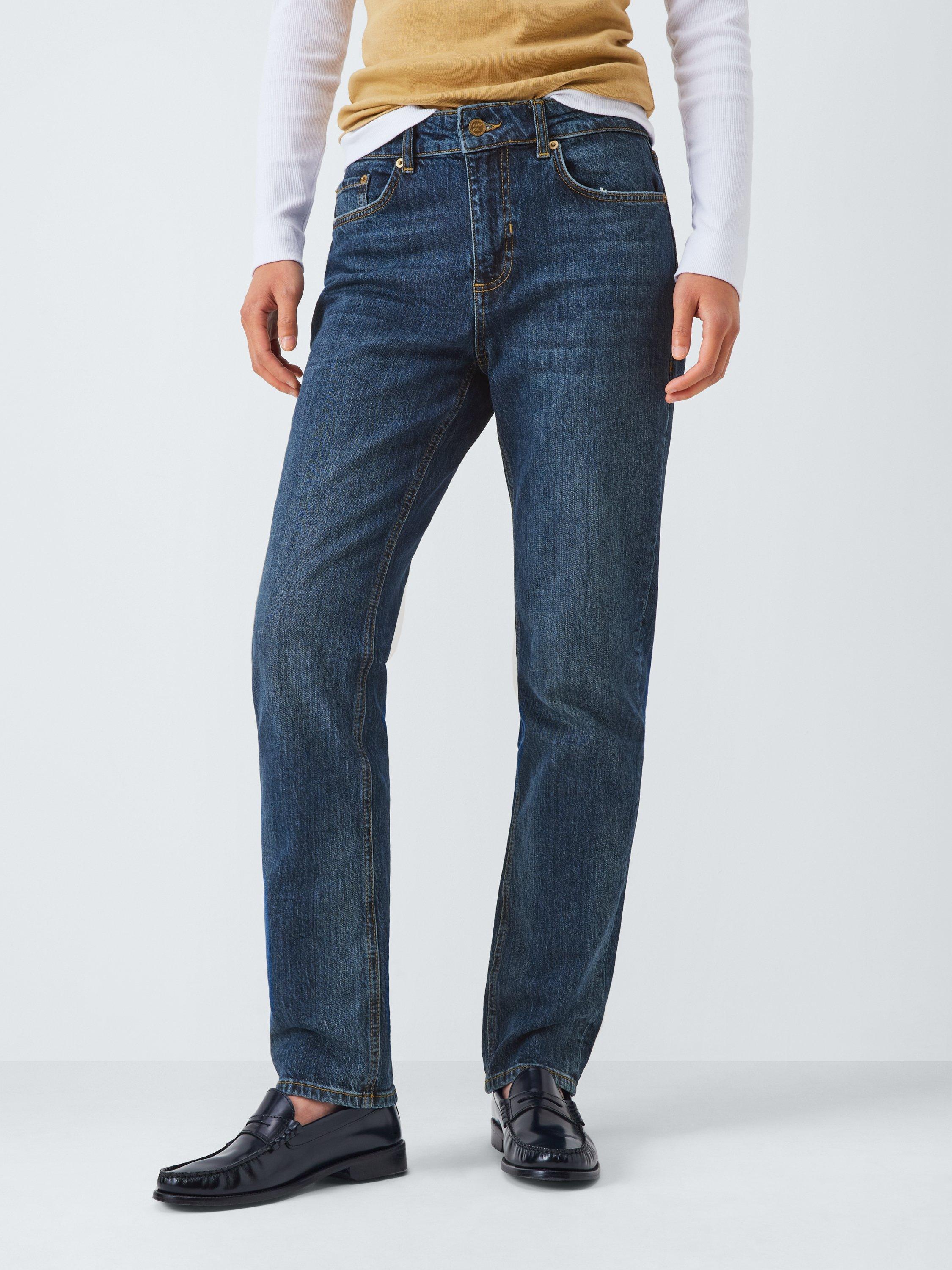 Product image 1 of 6, which shows AND/OR Silverlake Slim Leg Jeans, Mid Wash Blue, W26/L30