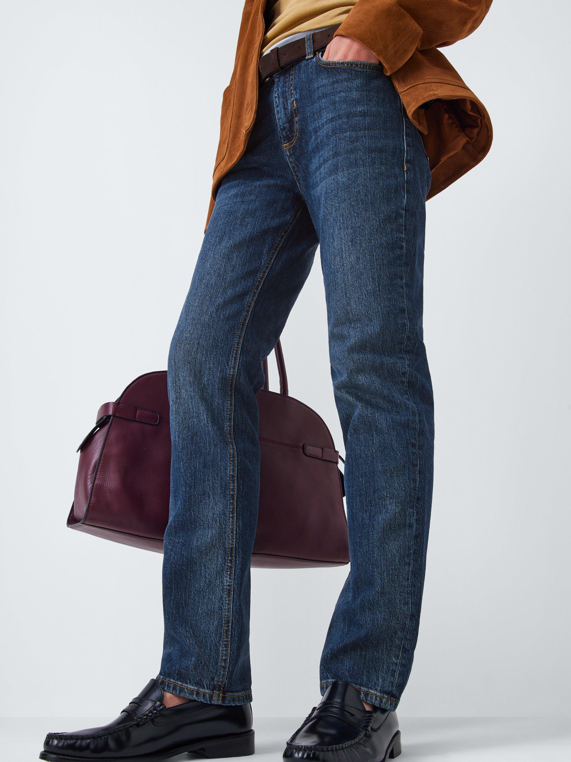 Product image 6 of 6, which shows AND/OR Silverlake Slim Leg Jeans, Mid Wash Blue, W26/L30
