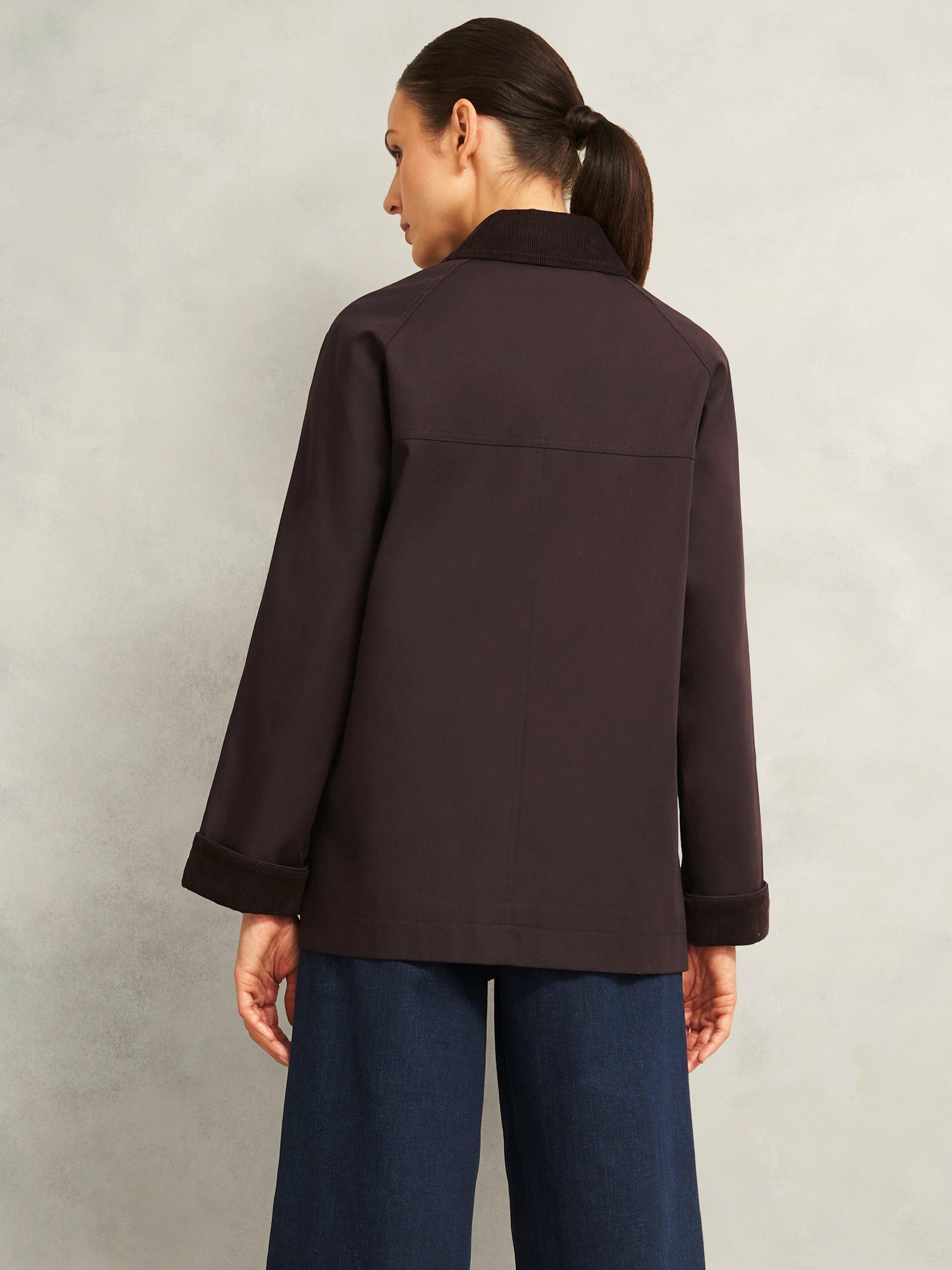 Product image 2 of 6, which shows Hobbs Gabby Utility Jacket, Chocolate, 8