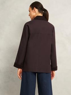 Hobbs Gabby Utility Jacket, Chocolate - view 2, Chocolate