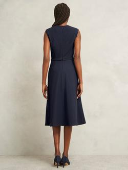 Hobbs Katelena Pinstripe Dress, Navy/Ivory - view 2, Navy/Ivory