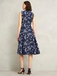 Hobbs Petite Ria Floral Dress, Midnight/Multi