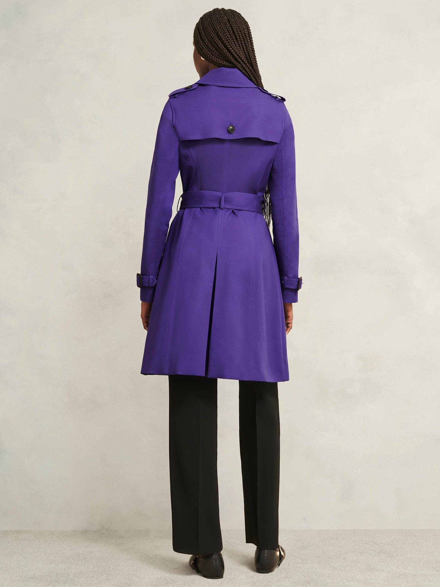 Product image 2 of 6, which shows Hobbs Skylar Trench Coat, Future Purple, 6