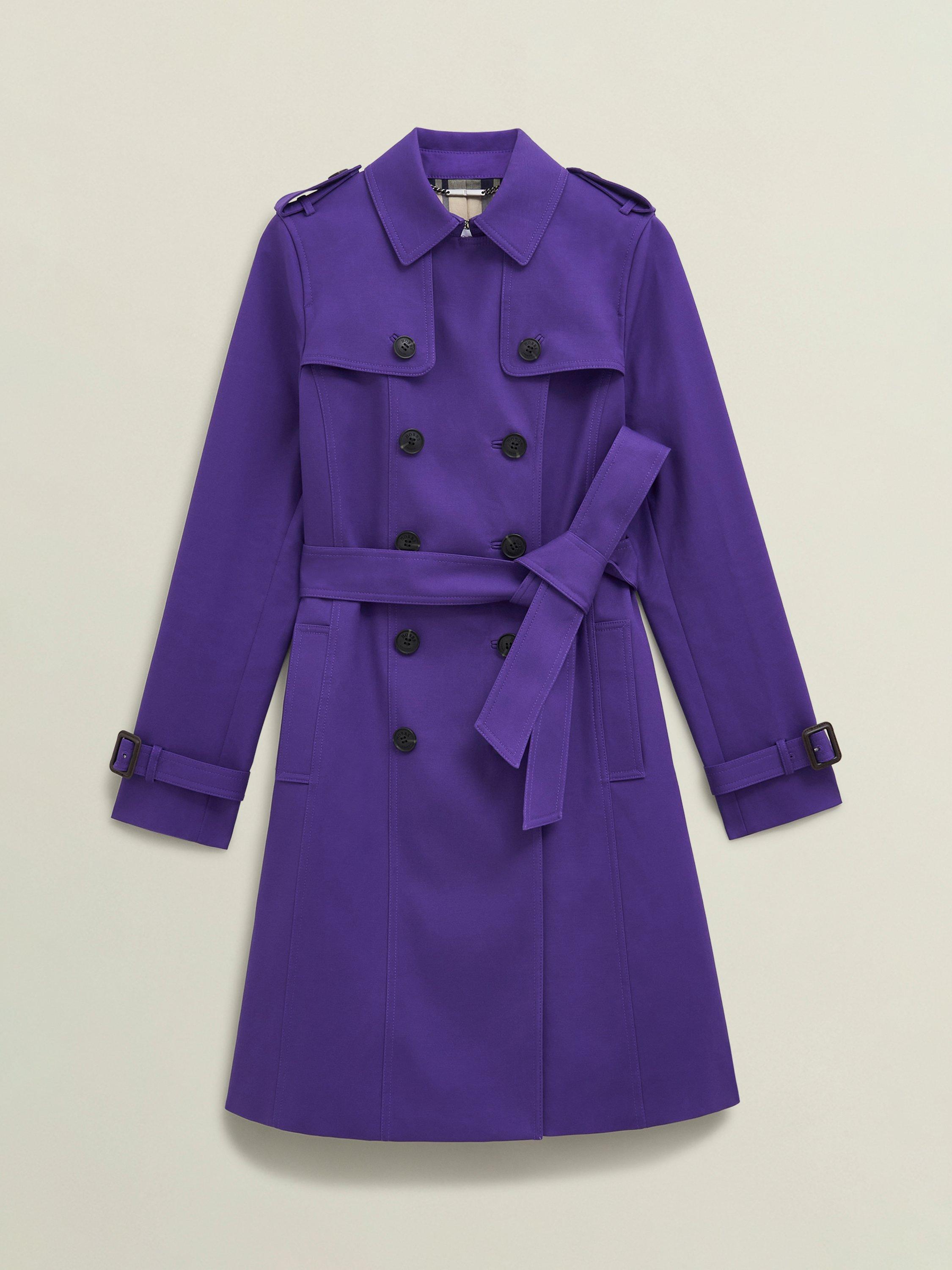 Product image 4 of 6, which shows Hobbs Skylar Trench Coat, Future Purple, 6