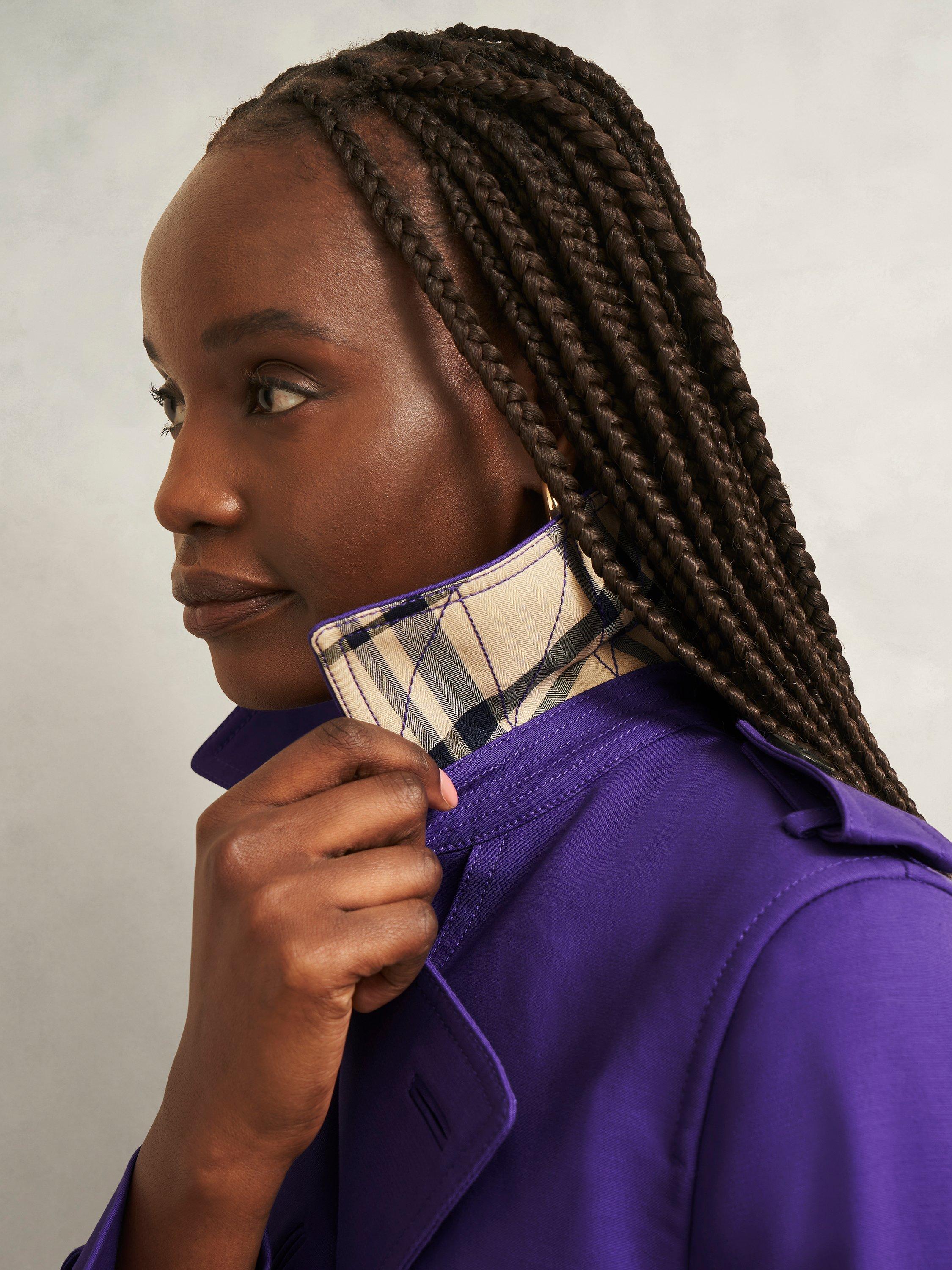 Product image 6 of 6, which shows Hobbs Skylar Trench Coat, Future Purple, 6