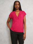 Hobbs Jonie V-Neck Top, Granita Pink