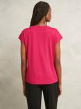 Hobbs Jonie V-Neck Top, Granita Pink