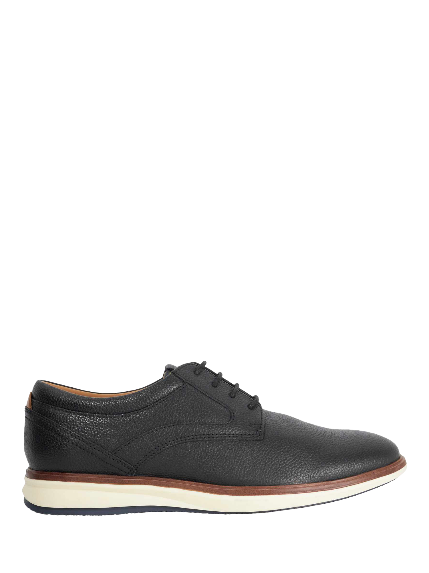 Product image 1 of 5, which shows Dune London Brydon Leather Shoes, Black, EU40