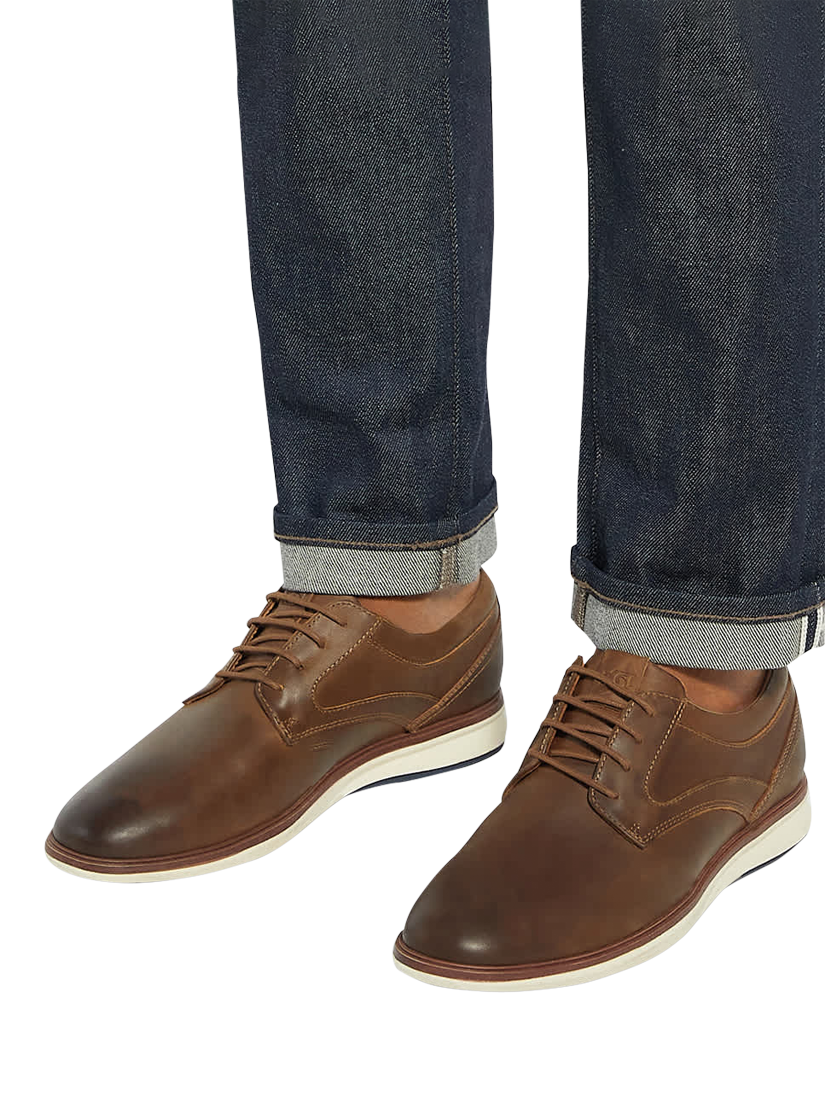 Product image 2 of 6, which shows Dune London Brydon Leather Shoes, Brown, EU40