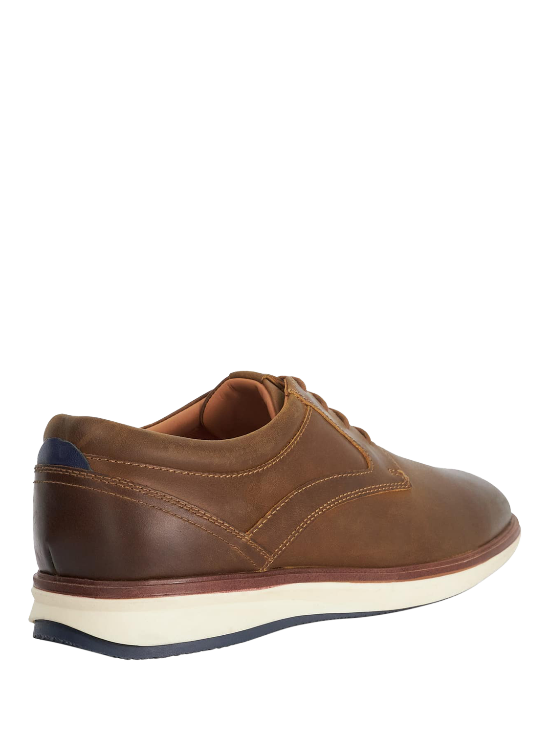 Product image 4 of 6, which shows Dune London Brydon Leather Shoes, Brown, EU40