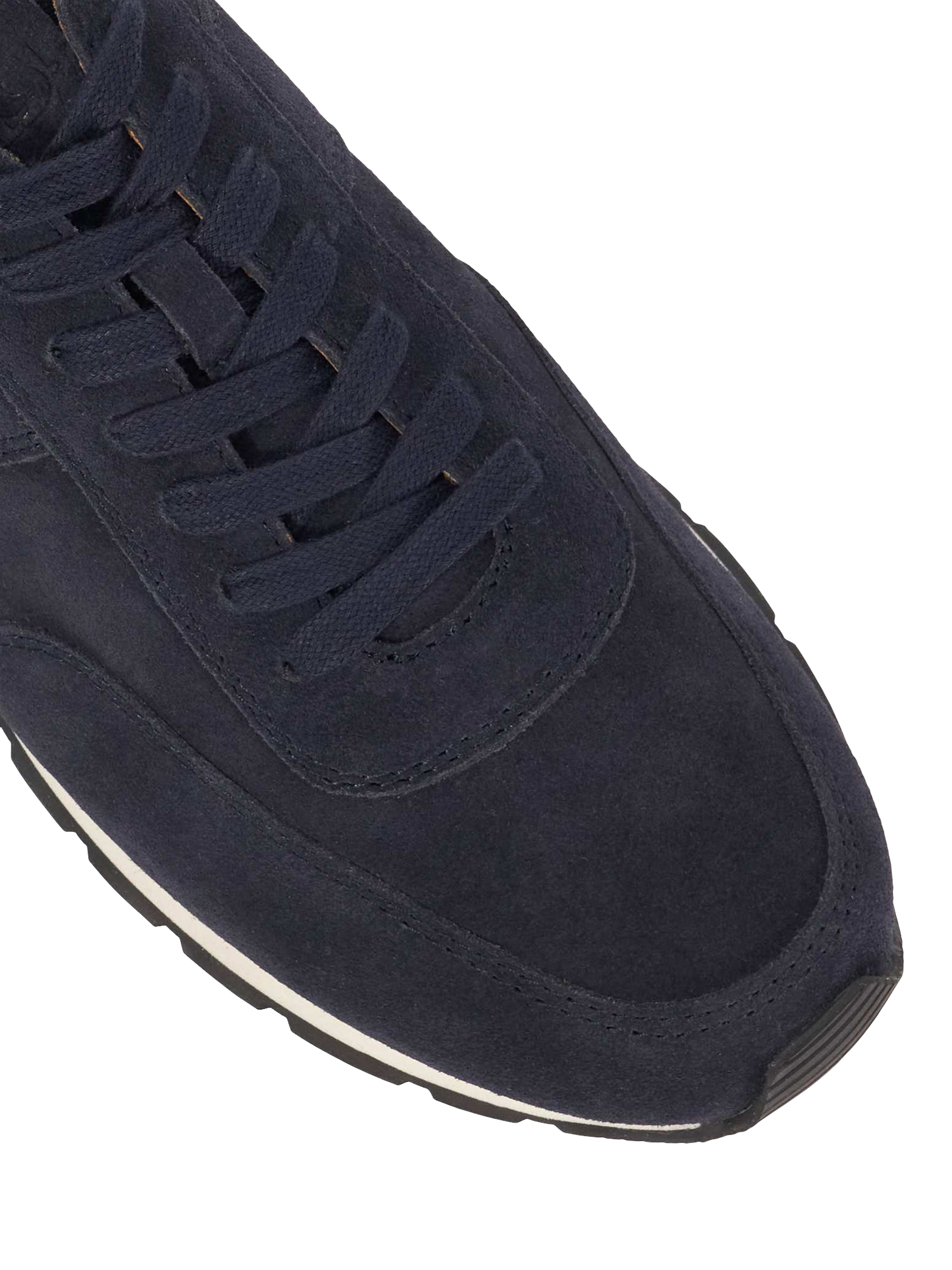 Product image 5 of 5, which shows Dune London Treyson Suede Lace Up Trainers, Navy, EU40