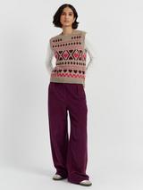 Reiss Miley Leather Midi Skirt, Burgundy