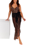 Seaspray Serengeti Mock Wrap Swimsuit, Brown
