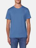 British Boxers GOTS Organic Short Sleeve Lounge T-Shirt, Bright Blue