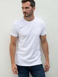 British Boxers GOTS Organic Short Sleeve Lounge T-Shirt, Optic White