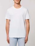 British Boxers GOTS Organic Short Sleeve Lounge T-Shirt, Optic White