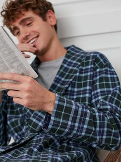 British Boxers Tartan Brushed Cotton Dressing Gown - view 2, Jura