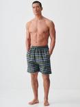 British Boxers Tartan Brushed Cotton Pyjama Shorts, Jura