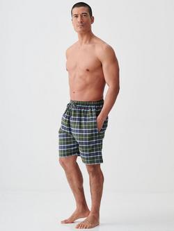 British Boxers Tartan Brushed Cotton Pyjama Shorts - view 2, Jura