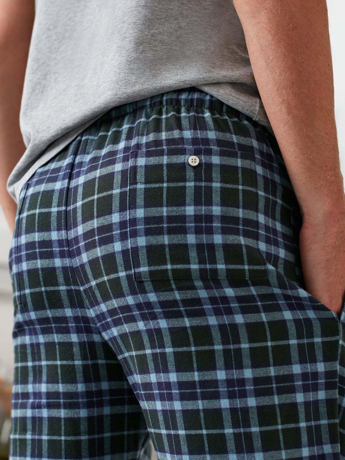 Product image 6 of 7, which shows British Boxers Tartan Brushed Cotton Pyjama Shorts, Jura, S