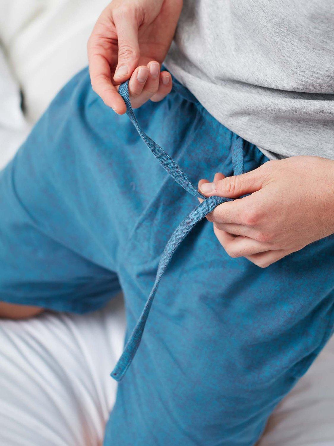 Product image 3 of 6, which shows British Boxers Herringbone Brushed Cotton Sleep Shorts, Stornoway, S