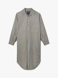British Boxers Herringbone Brushed Cotton Nightshirt, Whitby Jet