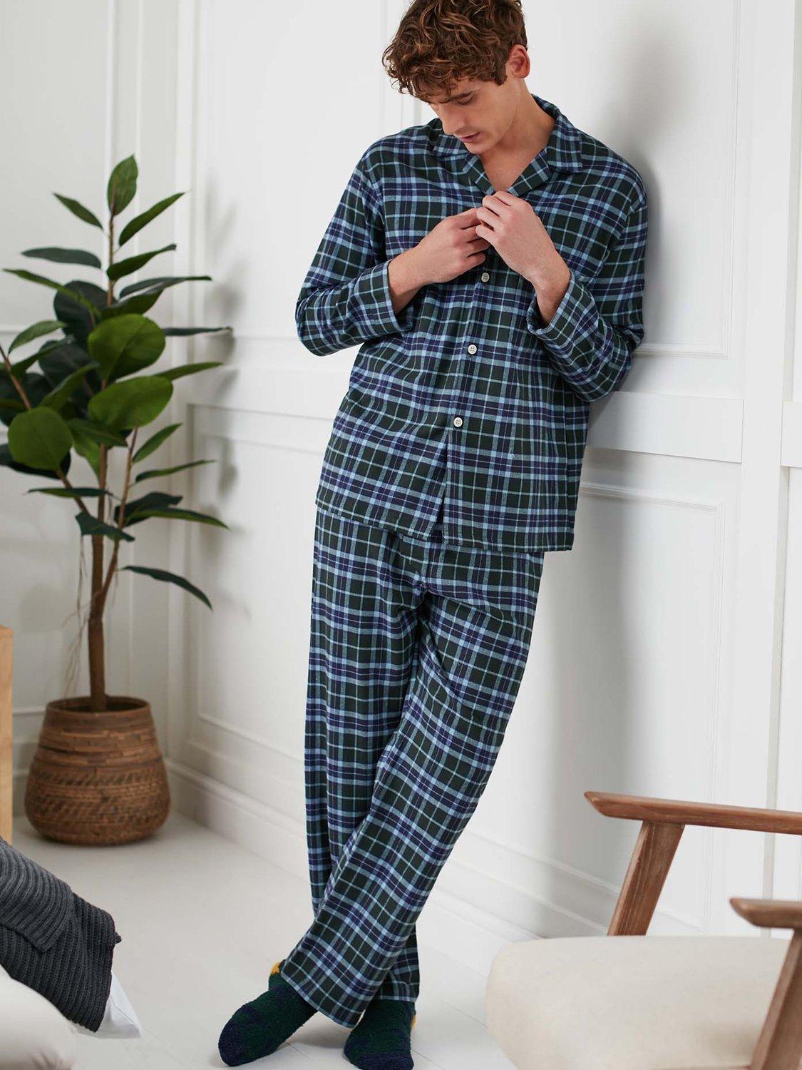 Product image 7 of 7, which shows British Boxers Tartan Brushed Cotton Pyjamas, Jura, S