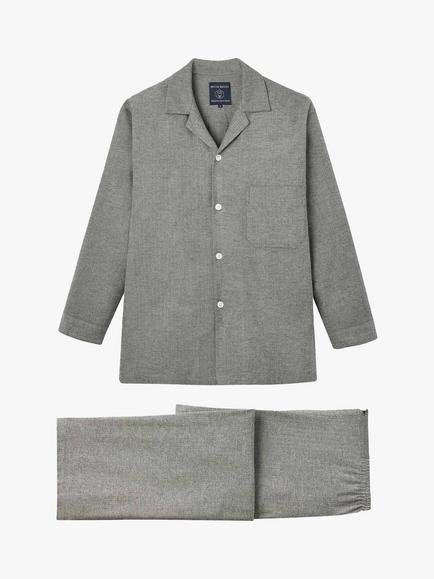 British Boxers Brushed Cotton Pyjamas - view 2, Whitby Jet