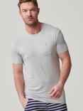 British Boxers Bamboo T-Shirt, Pack of 2, Grey/Navy