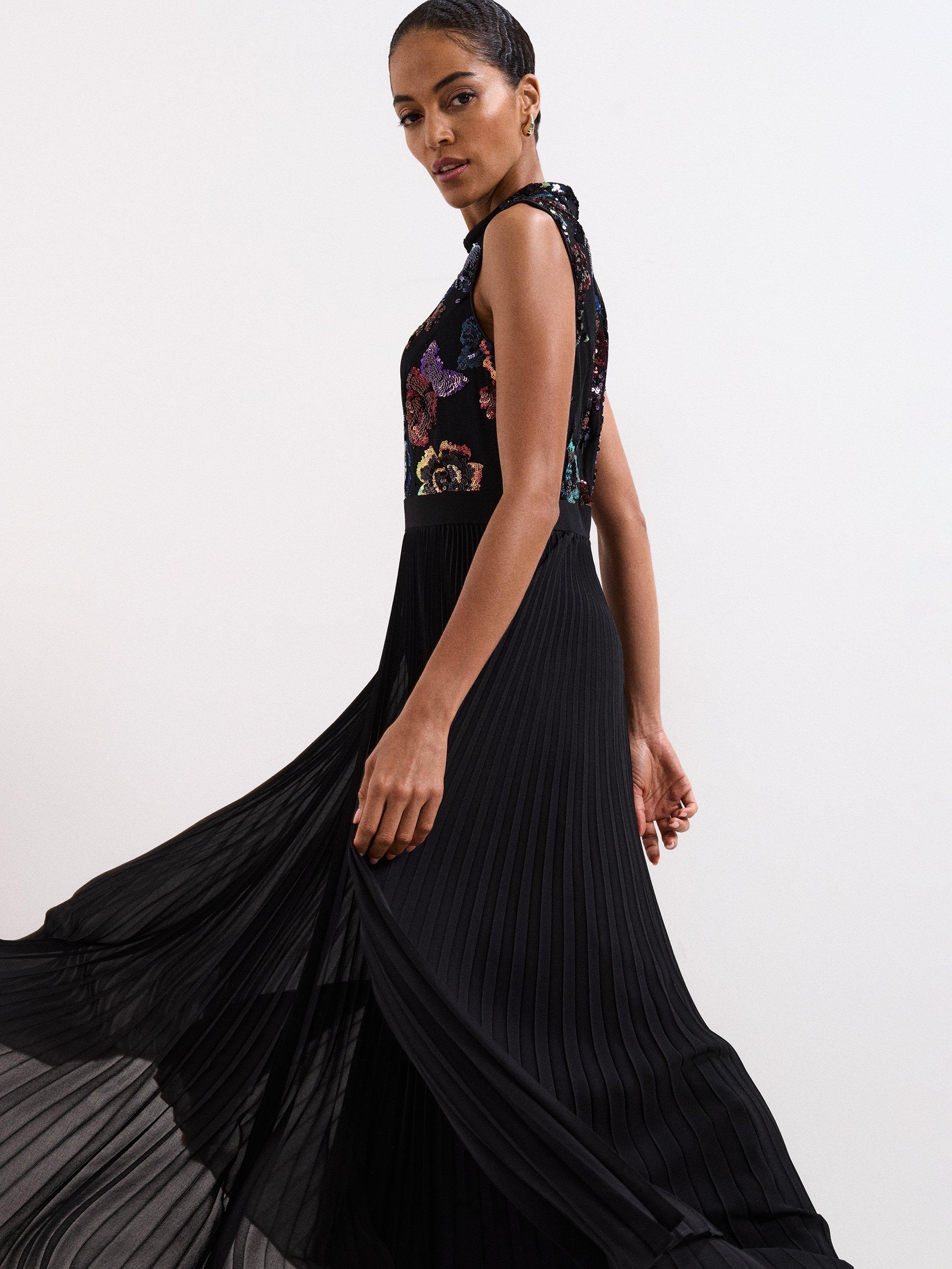 Phase Eight Lela Floral Sleeveless High Neck Maxi Dress