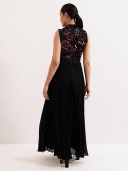 Phase Eight Petite Lela Embellished Maxi Dress, Black - view 2, Black