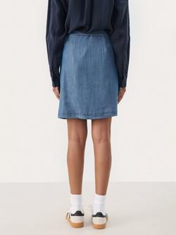 Part Two Makita Denim Mini Skirt, Mid Blue - view 2, Mid Blue
