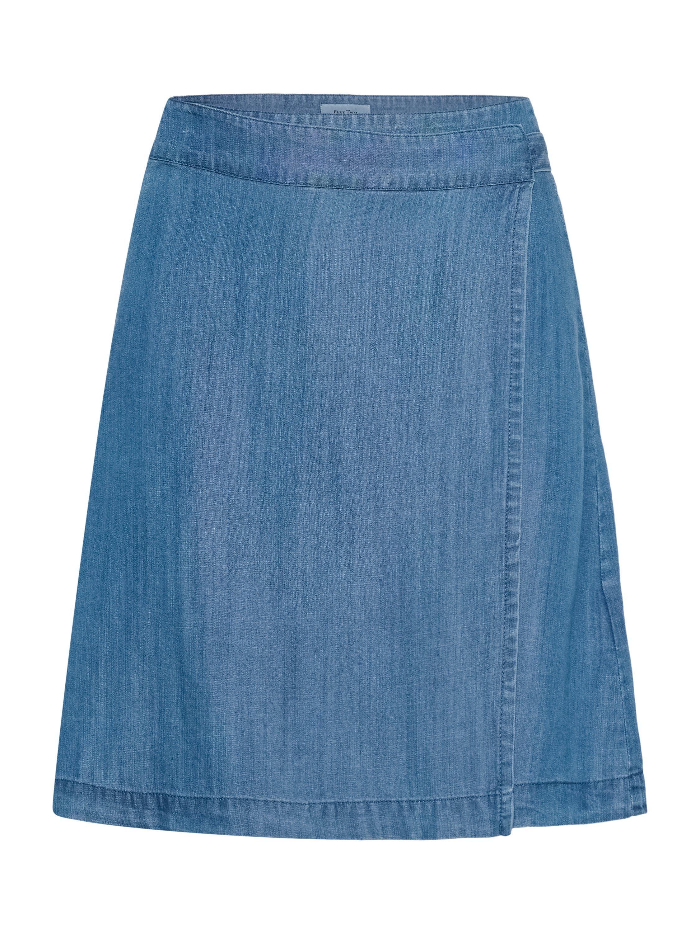 Product image 5 of 6, which shows Part Two Makita Denim Mini Skirt, Mid Blue, 8