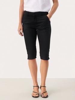 Part Two RenataPW Cotton Stretch Chino Shorts, Black