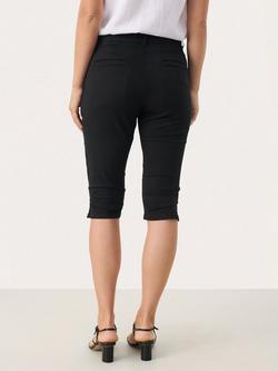 Part Two RenataPW Cotton Stretch Chino Shorts - view 2, Black