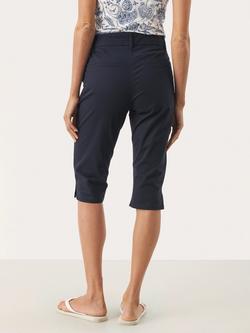 Part Two RenataPW Cotton Stretch Chino Shorts - view 2, Mid Blue