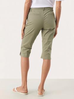 Part Two RenataPW Cotton Stretch Chino Shorts - view 2, Mid Green