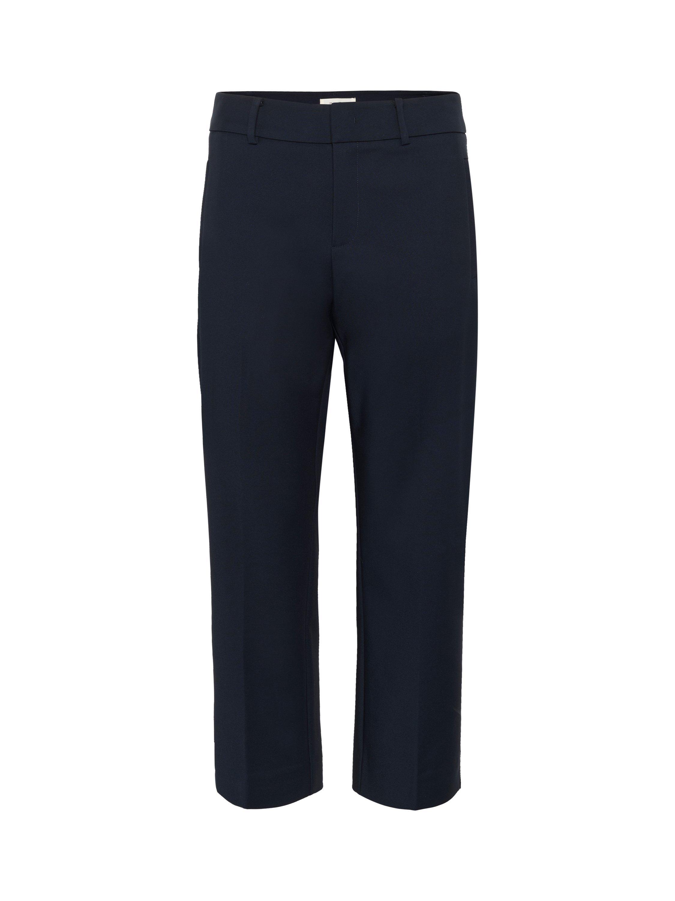 Product image 5 of 6, which shows Part Two NeyanaPW Mid Rise Cotton Blend Tailored Trousers, Dark Navy, 8