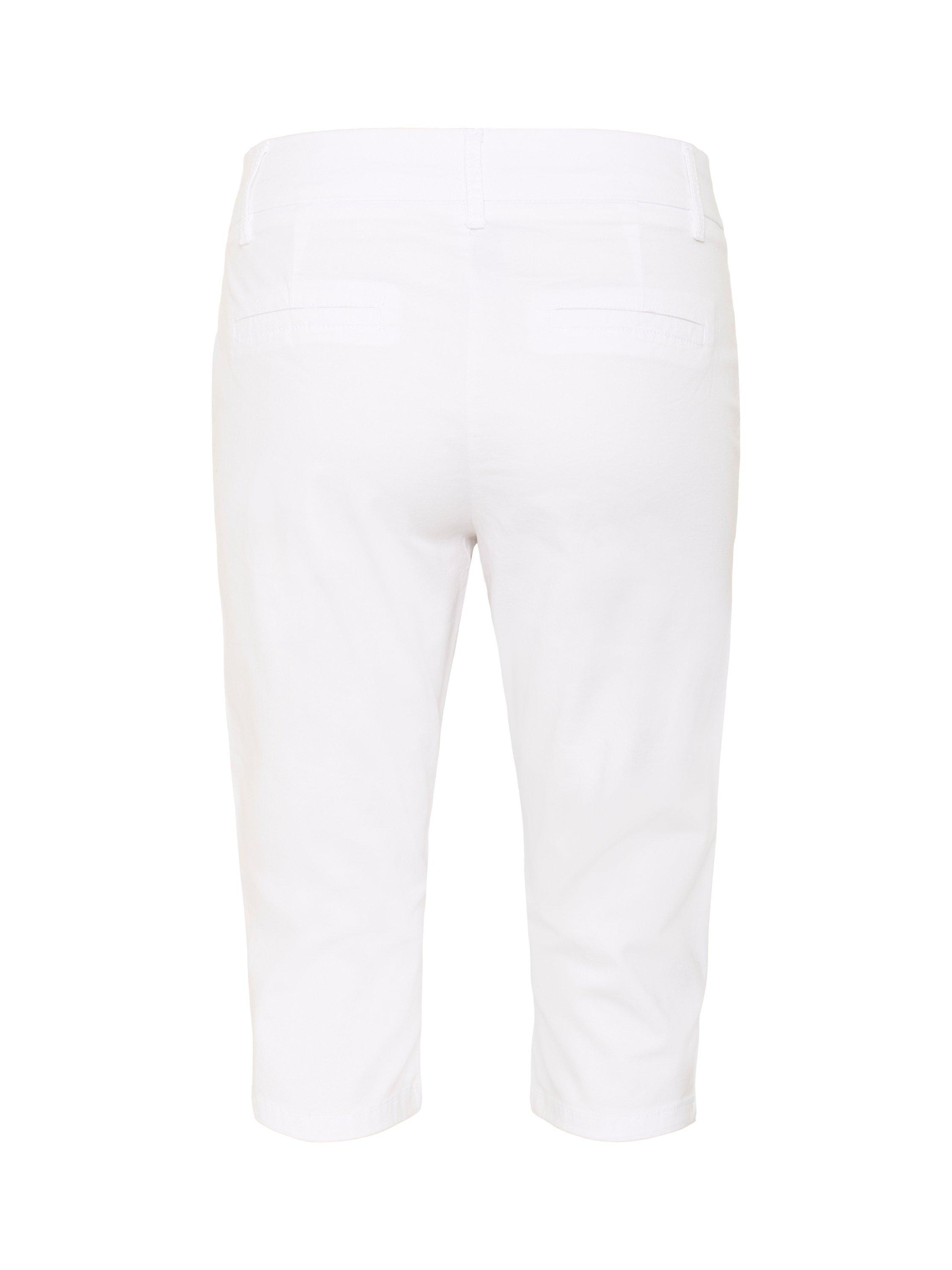 Product image 6 of 6, which shows Part Two RenataPW Cotton Stretch Chino Shorts, White, 8