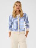 Part Two Tanisha Long Sleeve Cotton Cardigan, Blue/Multi