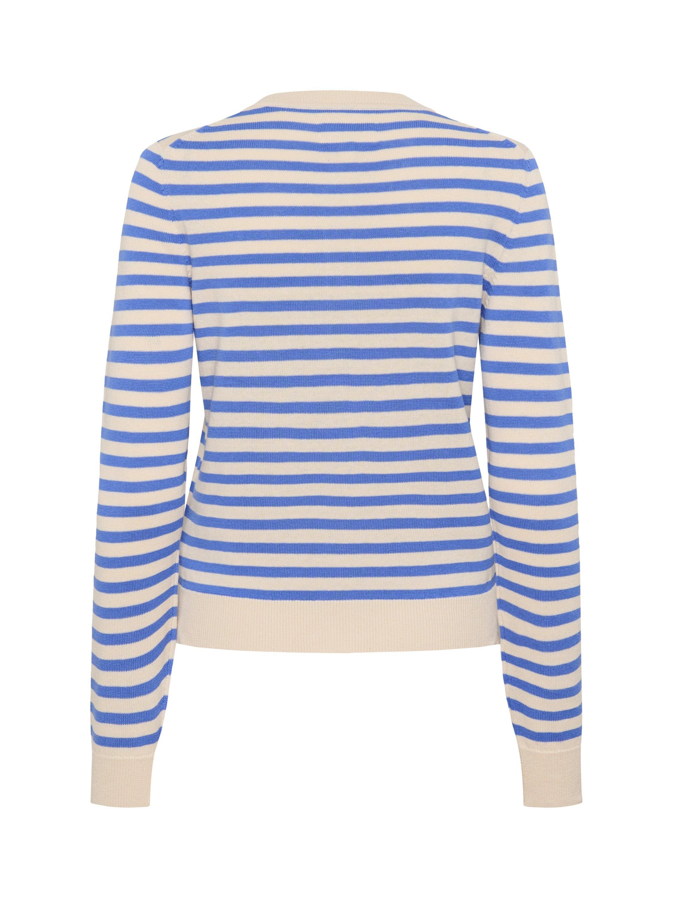 Product image 6 of 6, which shows Part Two Tanisha Long Sleeve Cotton Cardigan, Blue/Multi, XS