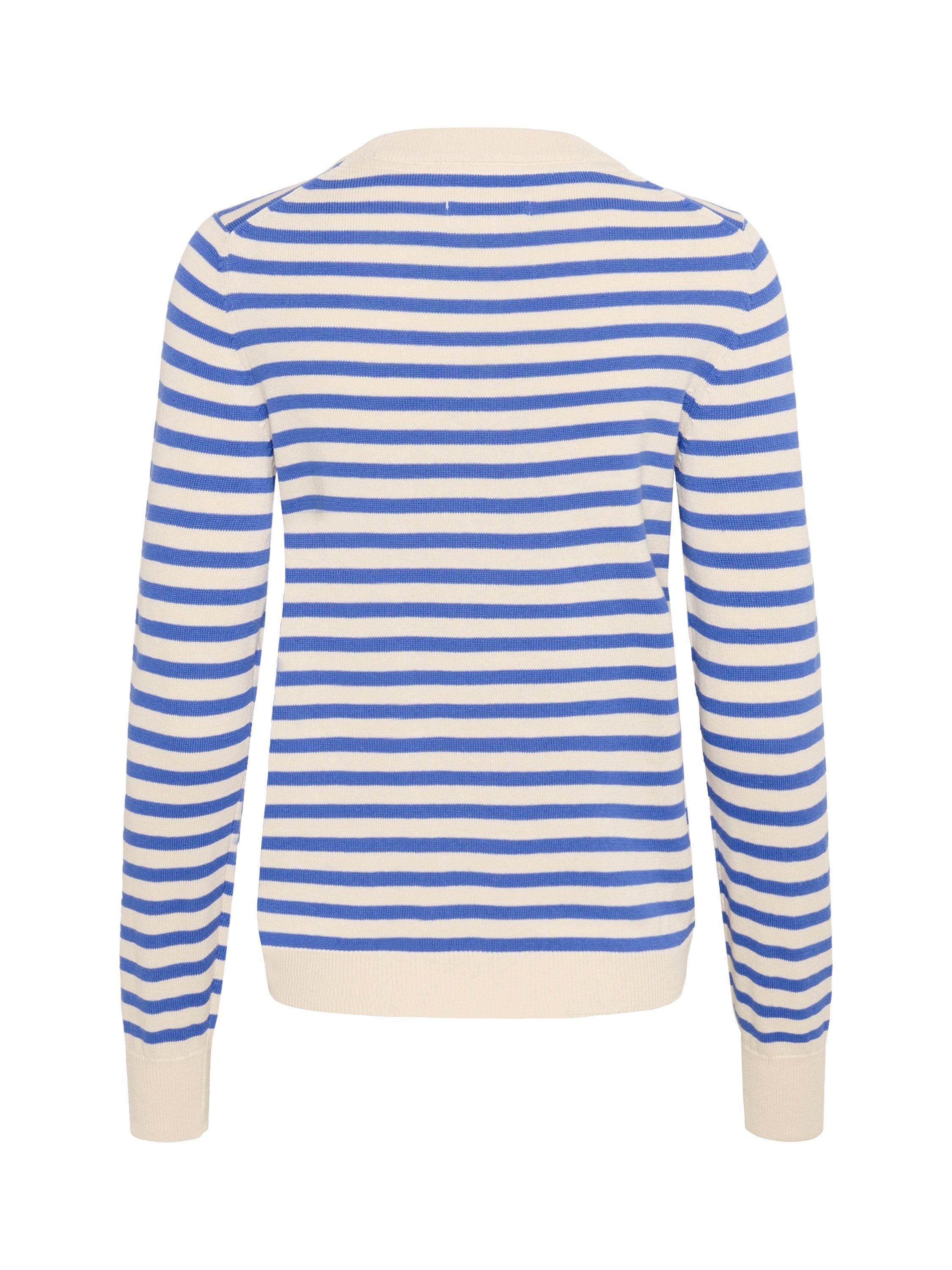 Product image 6 of 6, which shows Part Two Gertie Stripe Jumper, Blue/Multi, XS