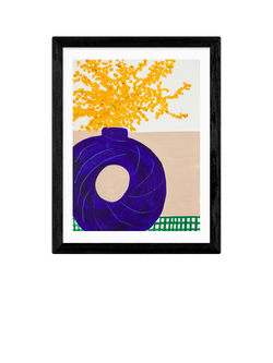 EAST END PRINTS Lucy Muss 'Mimosa Forever' Framed Print, 43.4 x 33.4cm, Black Frame