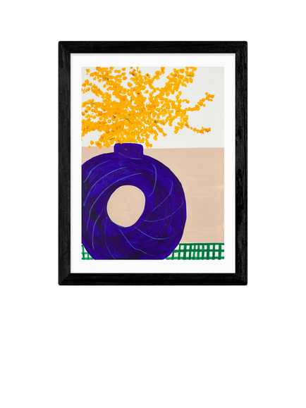 EAST END PRINTS Lucy Muss 'Mimosa Forever' Framed Print, 43.4 x 33.4cm, Black Frame