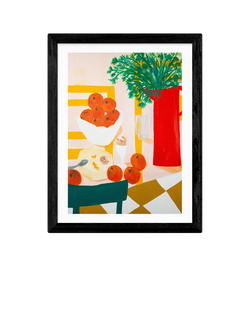 EAST END PRINTS Lucy Muss 'Oeuf a la Coque' Framed Print, Black Frame