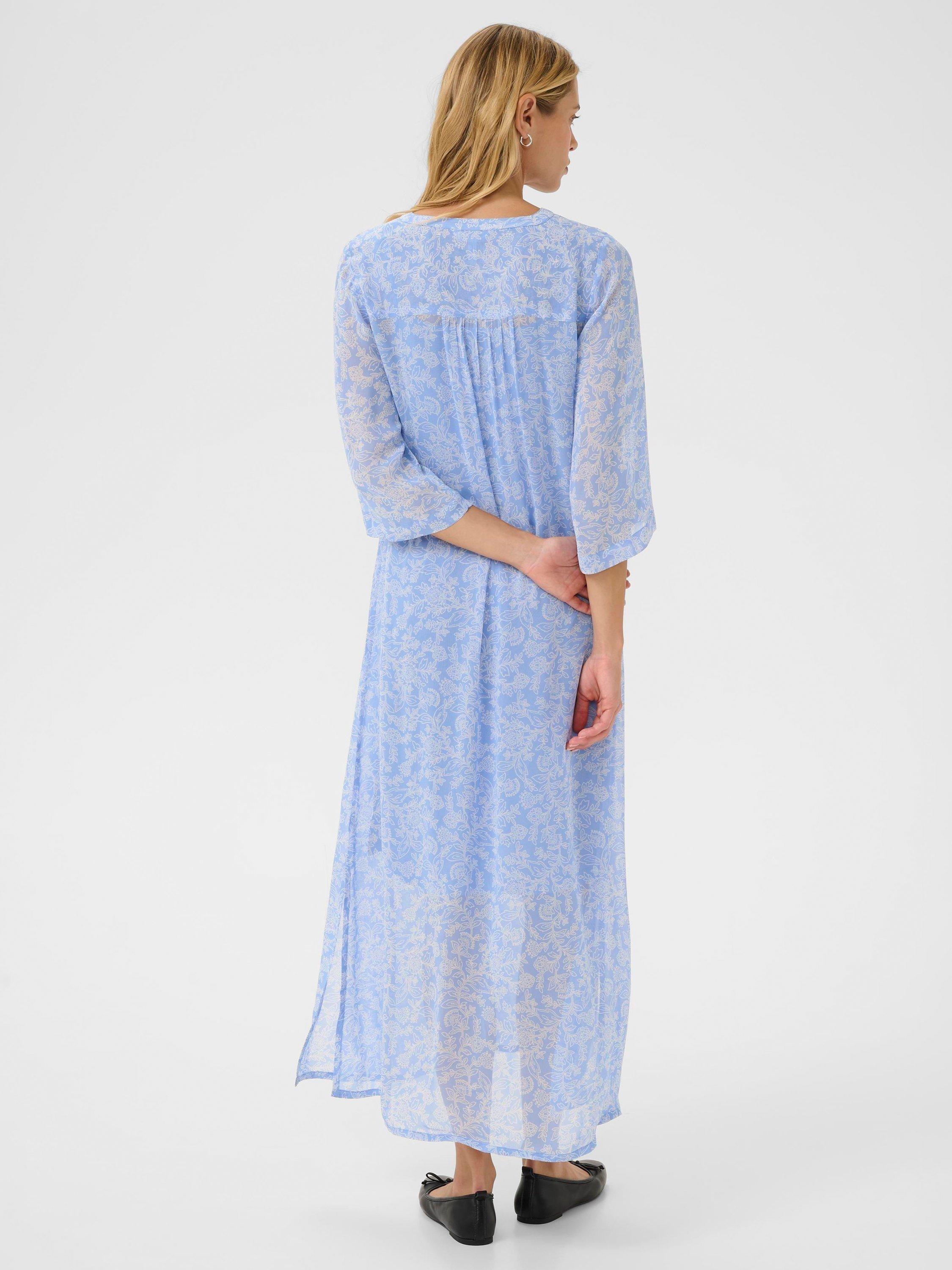 Product image 2 of 6, which shows Part Two Berit Paisley Maxi Dress, Blue/Multi, 8