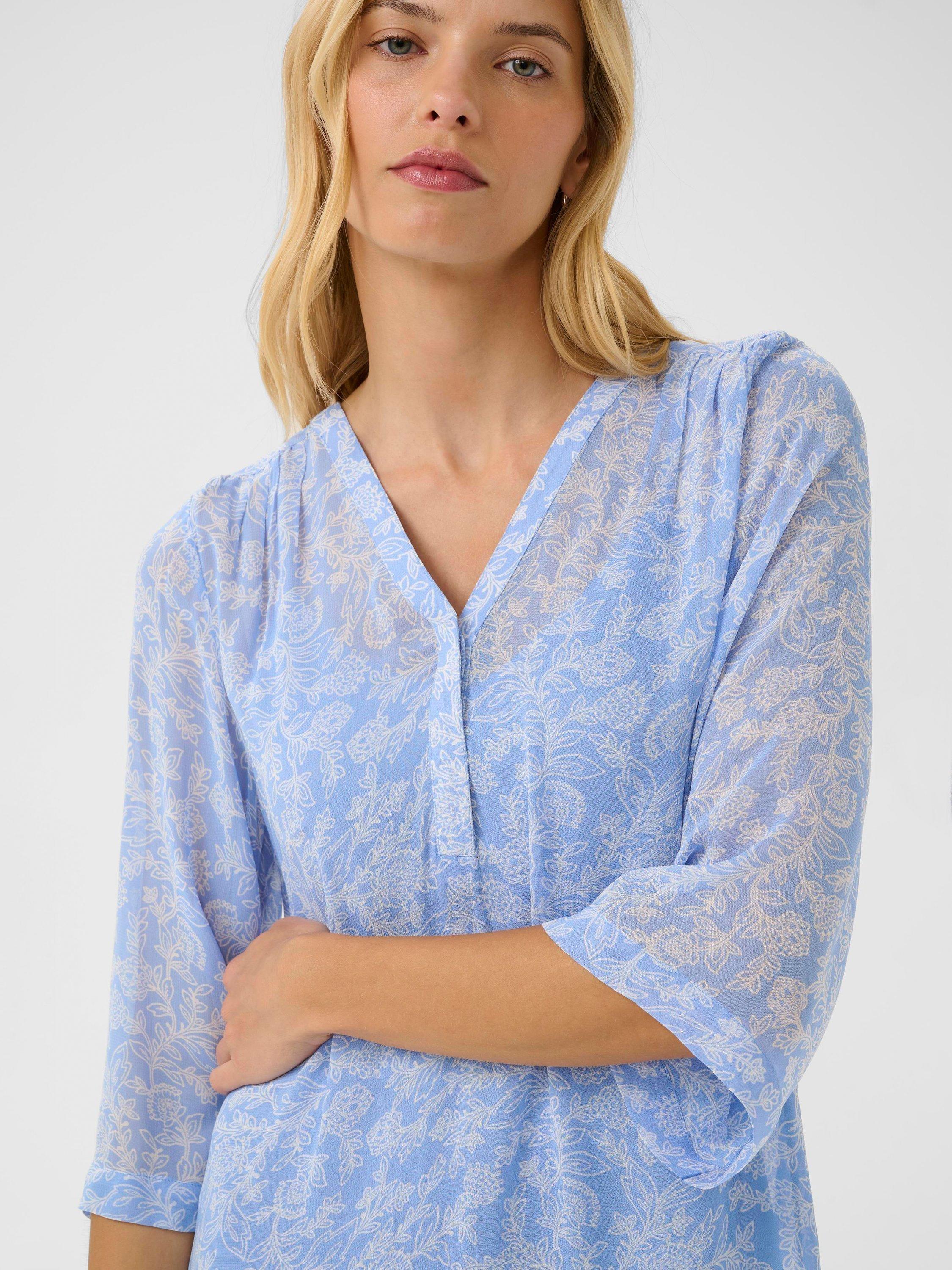 Product image 4 of 6, which shows Part Two Berit Paisley Maxi Dress, Blue/Multi, 8