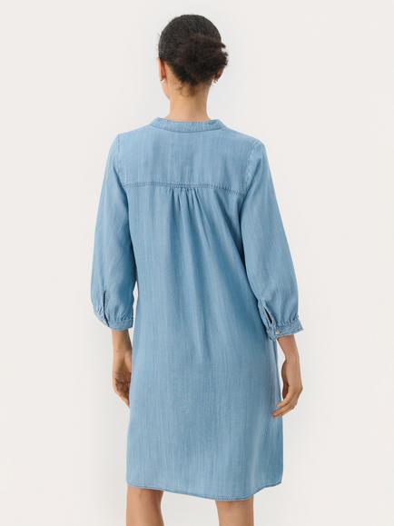 Part Two Maina Denim Dress, Light Blue - view 2, Light Blue