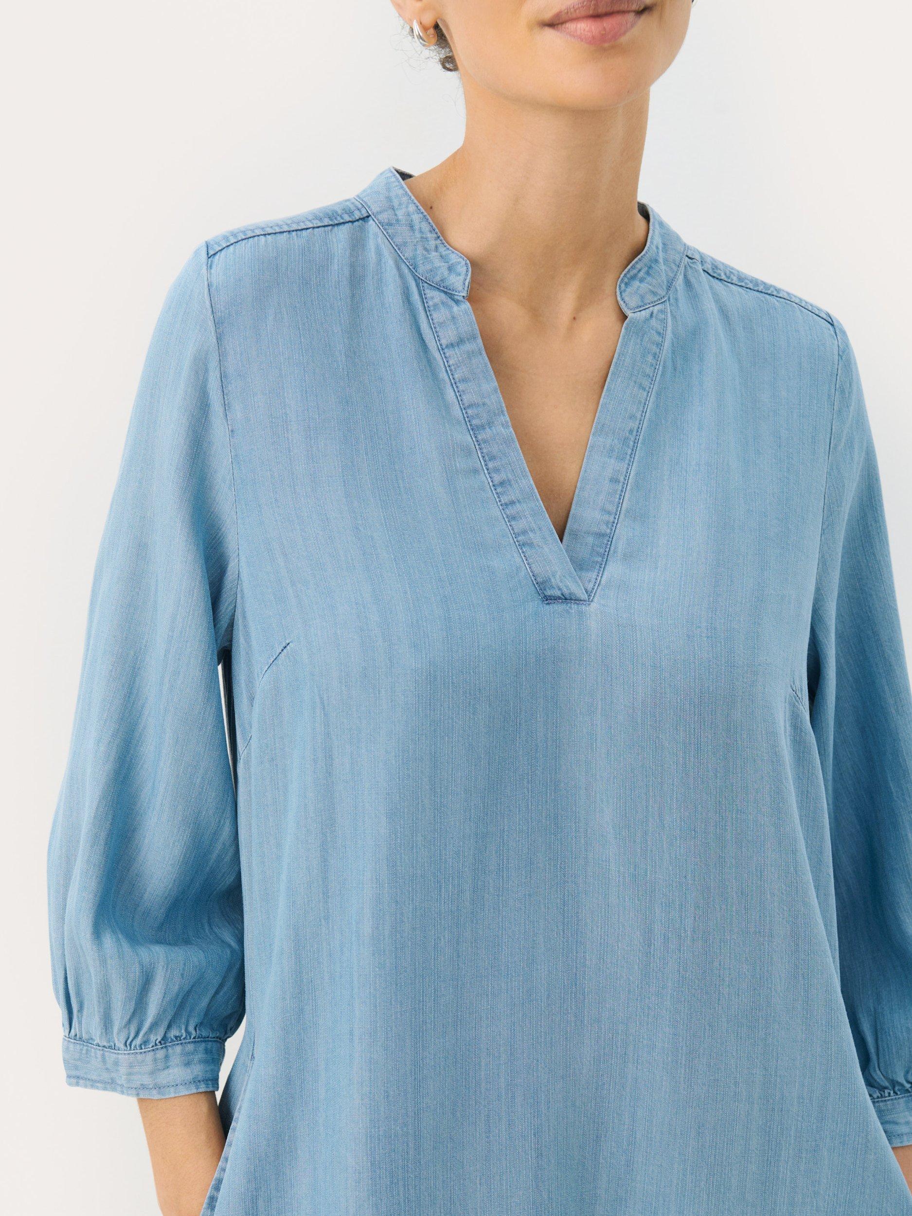 Product image 4 of 6, which shows Part Two Maina Denim Dress, Light Blue, 8