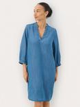 Part Two Maina V-Neck Denim Dress, Mid Blue